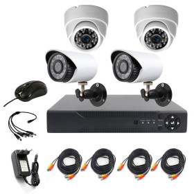 Pack vidéosurveillance pour la maison entreprise 4 caméras