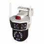 Caméra de Surveillance Panoramique 360° Rotative 3 Objectifs