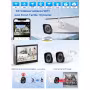 Caméra de surveillance avec écran 10" - Kit WiFi 2 caméras