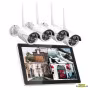 Kit de 4 Caméras WiFi + Enregistreur Ecran