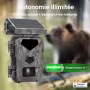 Caméra Solaire Autonome HD – Mini Caméra Extérieure Sans Fil