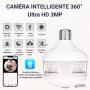 Caméra WiFi ampoule panoramique HD
