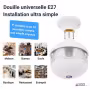 Caméra WiFi ampoule panoramique HD