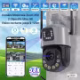 Caméra Dôme IP WiFi Extérieure Motorisée Zoom Optique