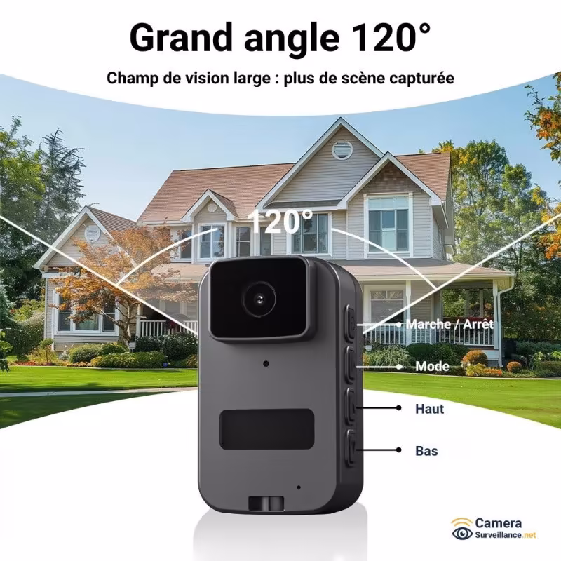 Qualité Full HD et grand angle de vision