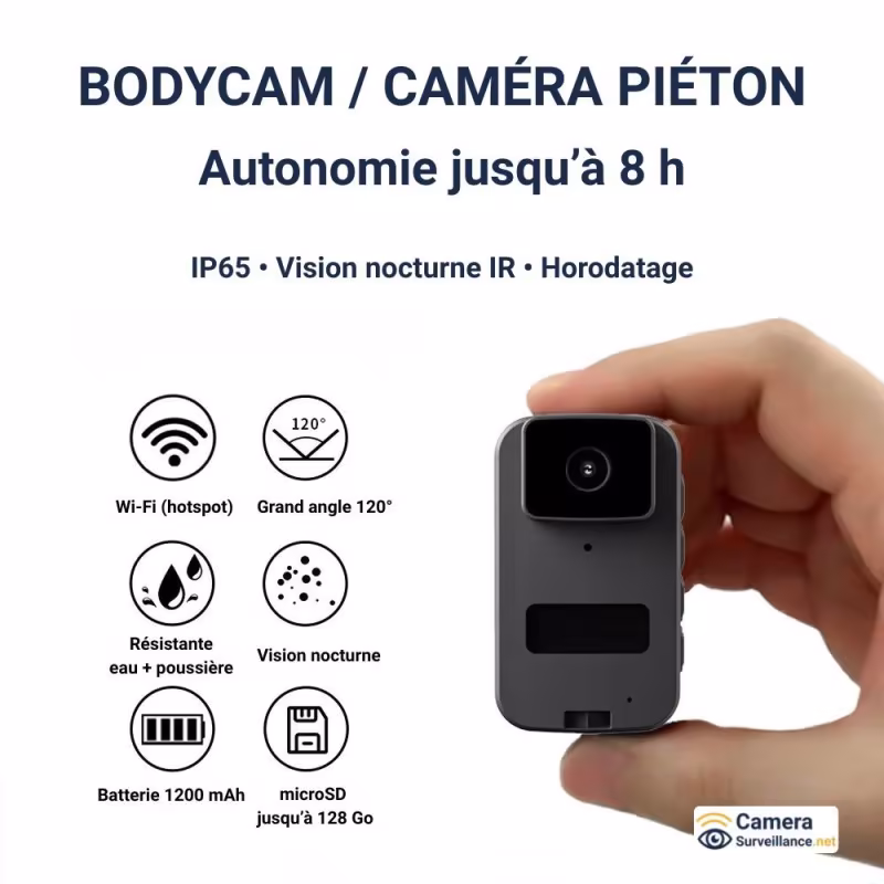 Caméra piéton bodycam points forts