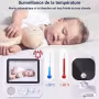 Kit babyphone moniteur vidéo bébé