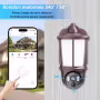 Caméra WiFi Extérieur avec Projecteur Eclairage LED