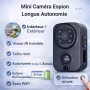 Mini Caméra Espion PIR Longue Autonomie 3 Mois avec Détection de Mouvement