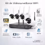 Kit vidéosurveillance WiFi NVR 4 caméras - points forts