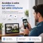 Caméra de surveillance avec écran 10" - Kit WiFi 2 caméras