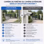 Caméra de fenêtre WiFi surveillance intérieur extérieur