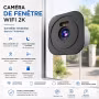Caméra de fenêtre WiFi surveillance intérieur extérieur