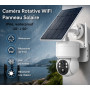 Caméra Solaire WiFi Extérieure Motorisée