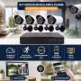 Kit Vidéo Surveillance 4 Cameras Infrarouges + Enregistreur 
