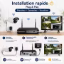 Installation rapide du kit surveillance WiFi Plug & Play