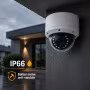 Caméra Dôme Extérieure Anti-Vandale 3K 5MP | Vision 30 m
