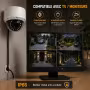 Caméra Dôme Extérieure Anti-Vandale 3K 5MP | Vision 30 m