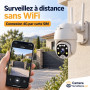 Caméra Extérieure 4G Rotative – Sécurité Sans WiFi, Vision Nocturne