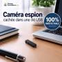 Caméra Espion Cachée Clé USB - Détection de Mouvement