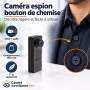 Caméra Espion Bouton de Chemise avec Enregistreur