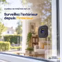 Caméra fenêtre WiFi 2K pour surveiller l’extérieur anti-reflet