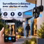 Kit Vidéosurveillance 4 Caméras PTZ Motorisées WiFi | NVR
