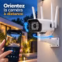 Caméra WiFi Extérieure Motorisée – Vision Longue Portée 50 m