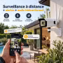 Caméra WiFi Extérieure Motorisée – Vision Longue Portée 50 m