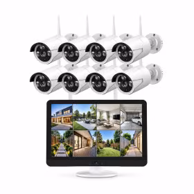 Kit vidéosurveillance WiFi 8 caméras avec écran