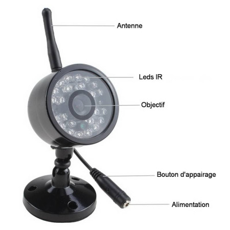 Caméra Supplémentaire pour DVR7LCD