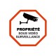 Autocollant Sticker Propriété Protégée
