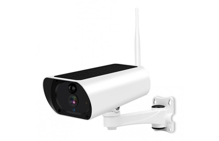 Caméra de sécurité solaire extérieure 1080P, caméra de surveillance  domestique sans fil WiFi 2MP, avec détection