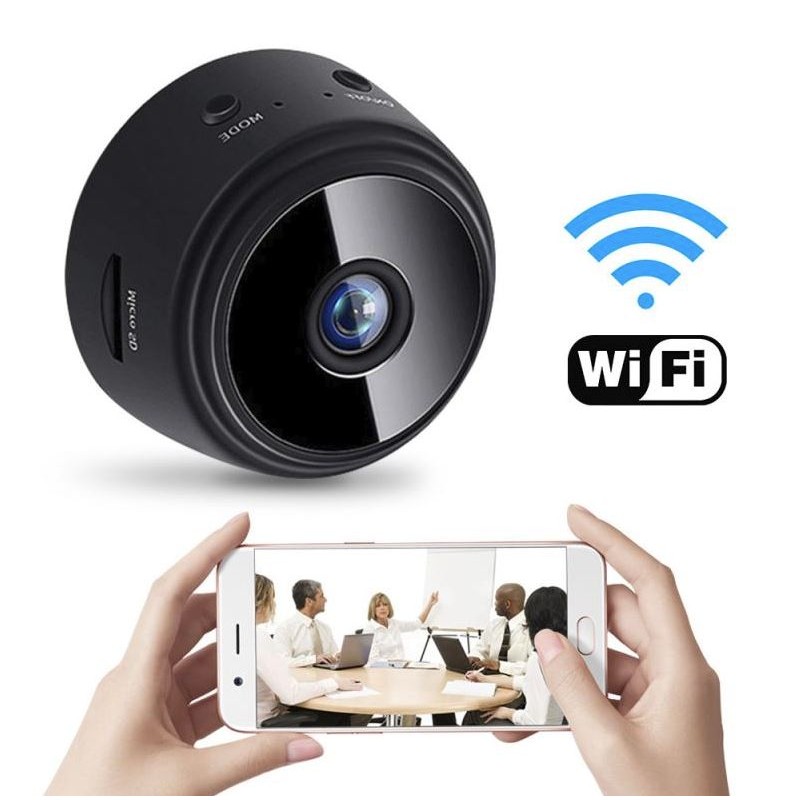 Mini caméra WiFi sans fil 1080p - Petite caméra portable HD avec vision  nocturne et détection de mouvement 1,7 x 0,9 pouces