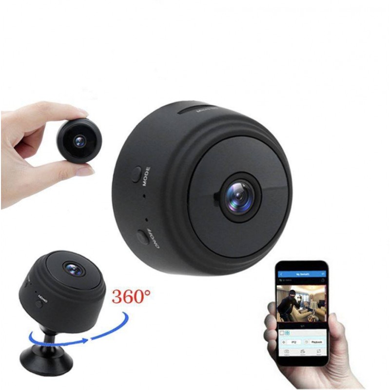 Mini caméra de surveillance espion sans fil - Intérieur - Extérieur -  OuistiPrix