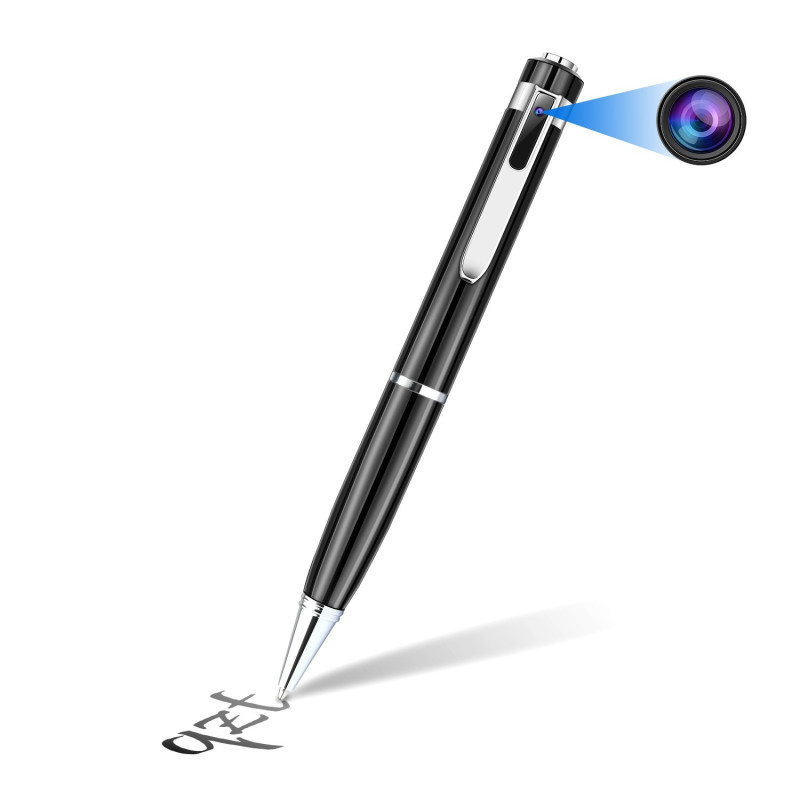 OTADUG Caméra Stylo Espion 1080P 64Go - Caméra Cachée Avec Détection Mouvement - Enregistrement Vidéo Audio