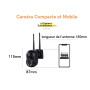 Kit de Surveillance 4 Caméras Motorisées PTZ Dôme