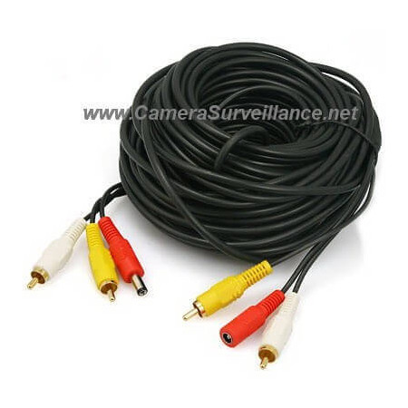 Câble RCA pour VidéoSurveillance 10 mètres