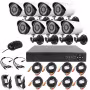 Kit VidéoSurveillance Enregistreur + 8 Cameras