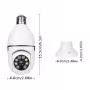 Caméra Ampoule WiFi Rotative E27