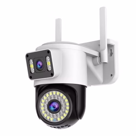 Caméra WiFi Rotative Double Objectif Extérieur