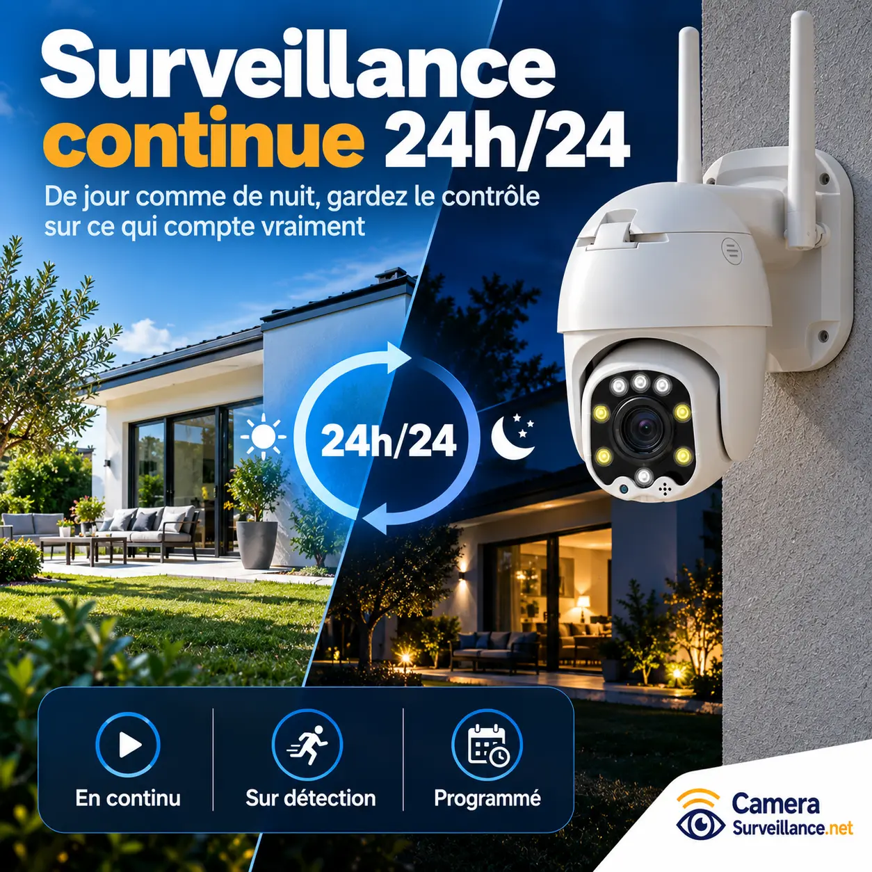 Caméra 4G pour surveillance continue 24h sur 24