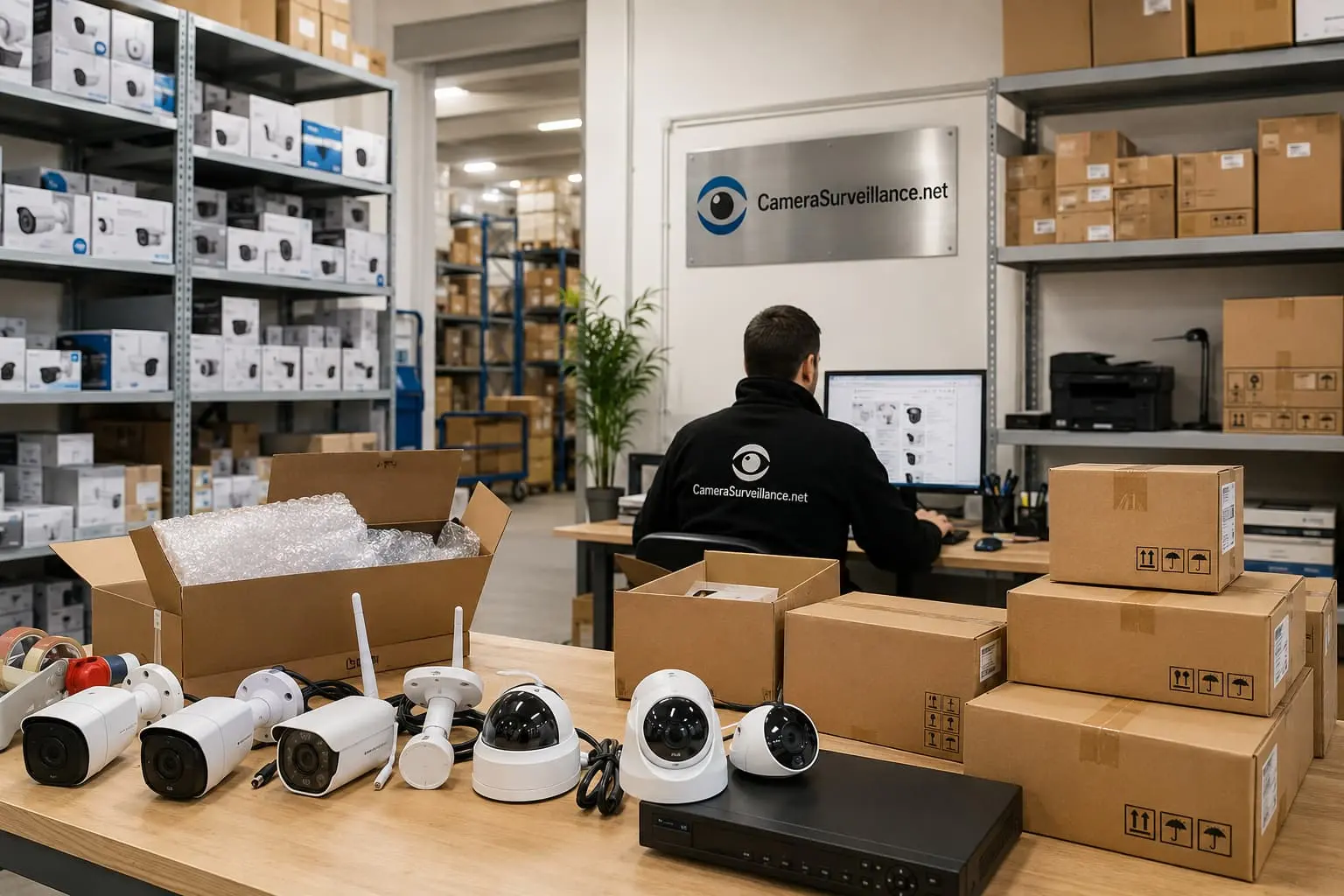 Préparation de commandes et matériel de vidéosurveillance CameraSurveillance.net
