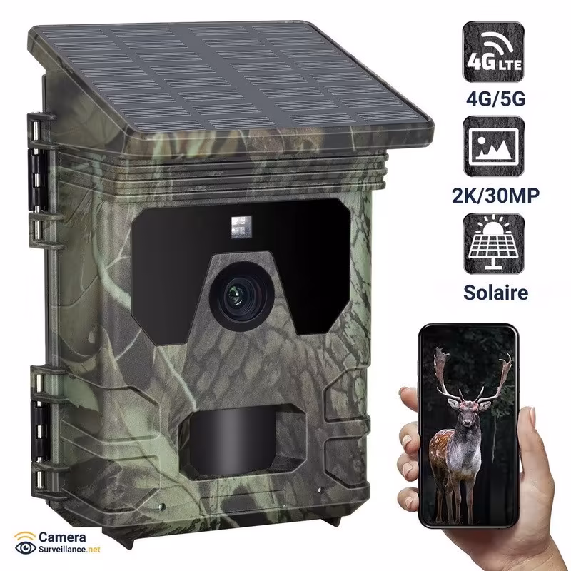 Caméra 4G 2K solaire