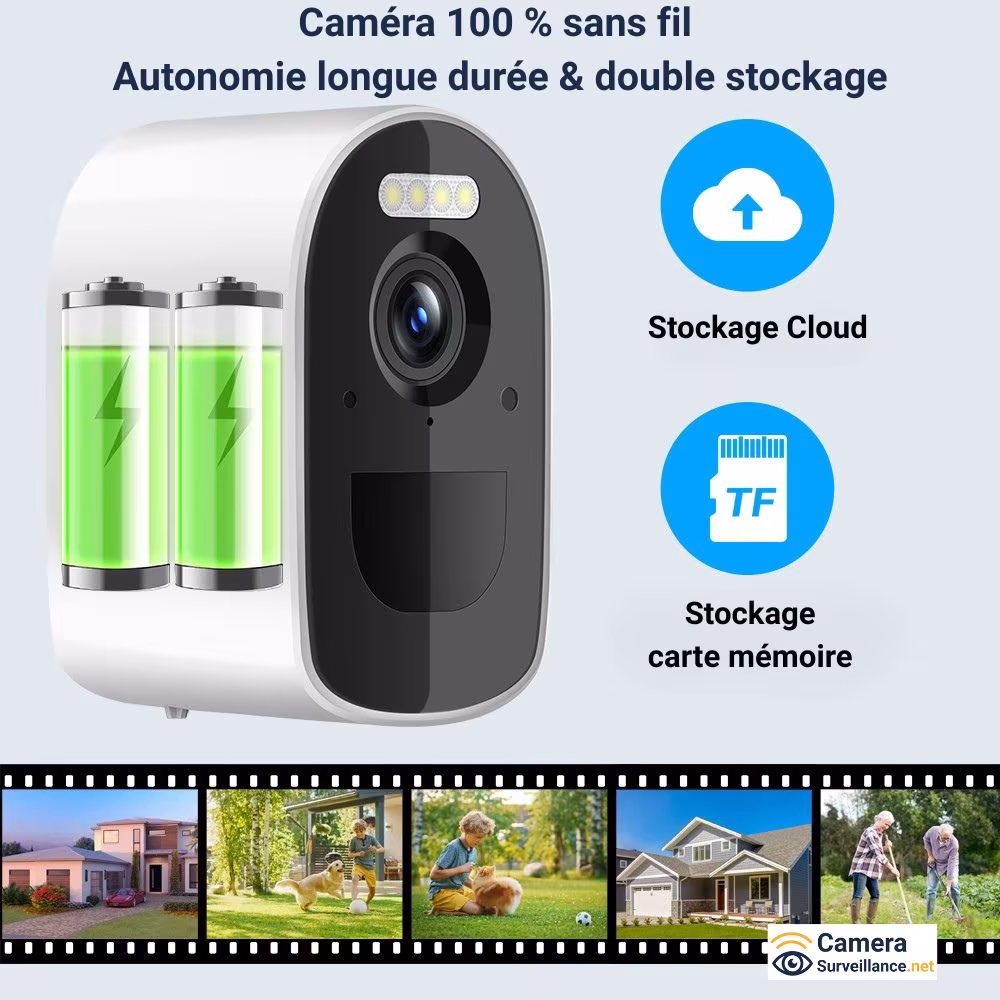 Caméra autonome batterie longue durée