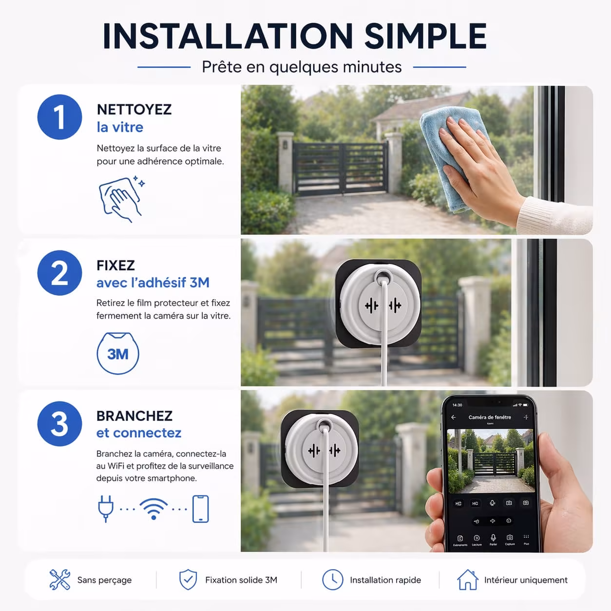 Installation simple en 3 étapes