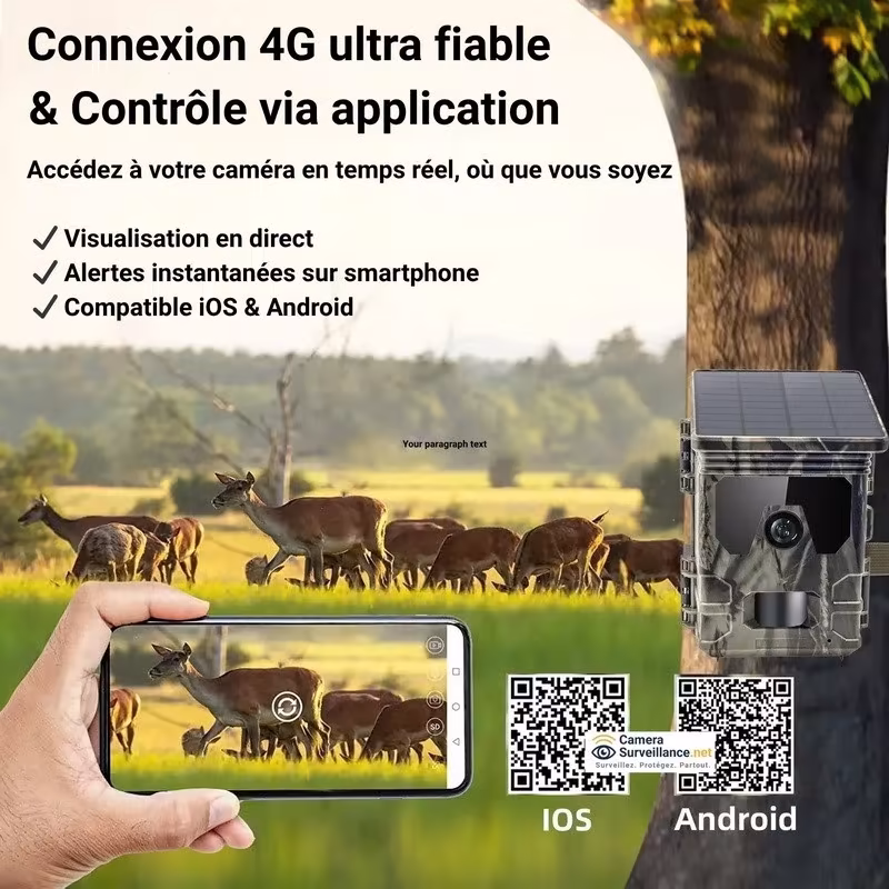 Caméra solaire 4G/5G