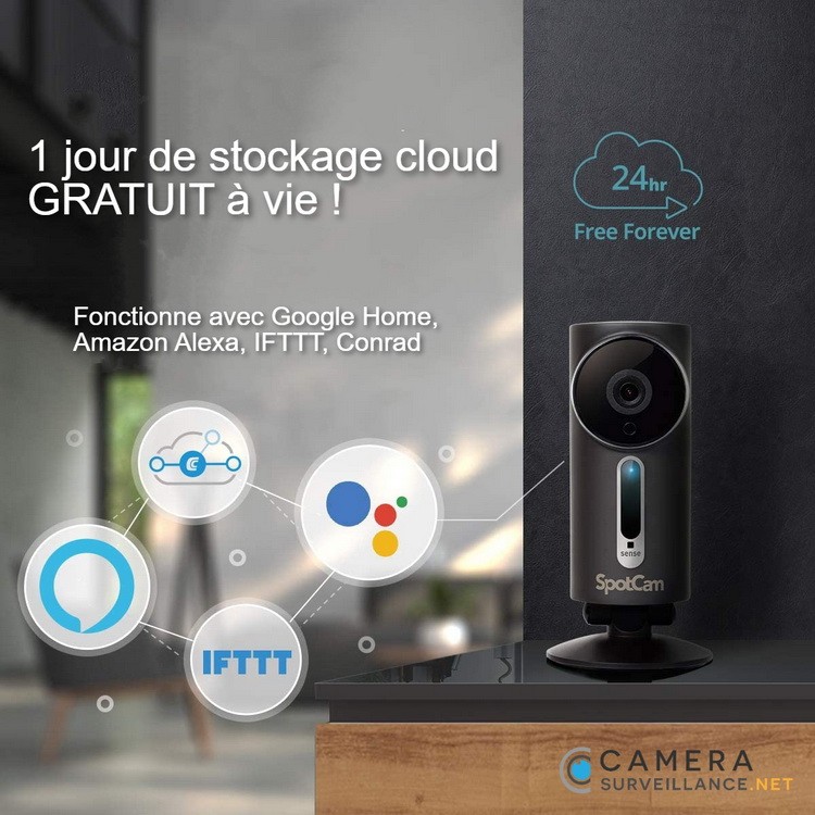 Caméra de surveillance avec stockage cloud gratuit