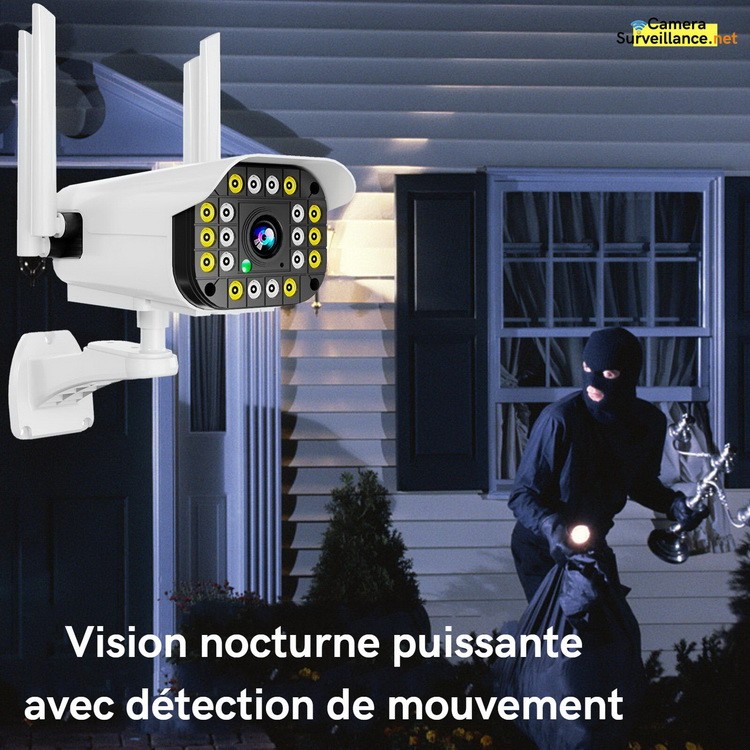 Caméra tube WiFi avec vision nocturne et détection de mouvement