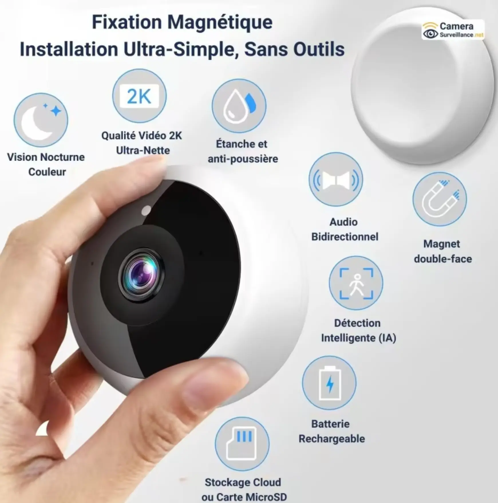 Caméra wifi magnétique avantages